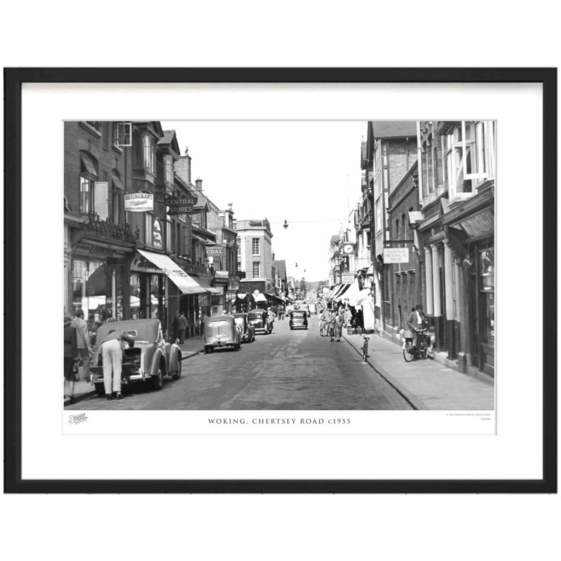 Woking, Chertsey Road C1955 by Francis Frith - Single Picture Frame Print, 45cm H x 60cm W x 2.3cm D