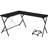 Black L-Shaped Computer Desk With CPU Holder