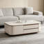 Table basse en pierre micro-cristalline avec rangement-1195848574