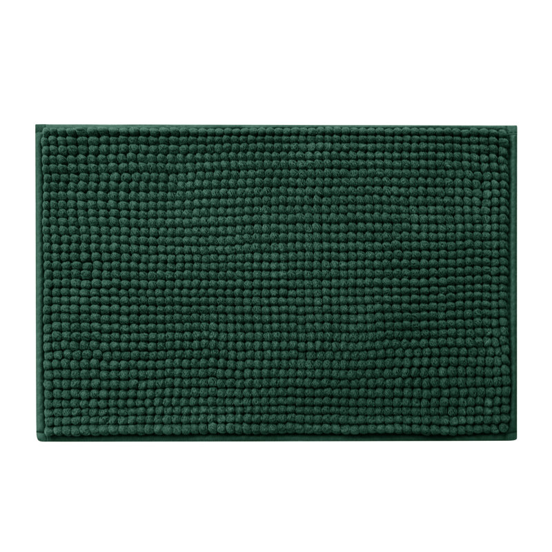 Croley Luxury Chenille Super Soft Absorbent Polyester Rectangle Non-Slip Bath Rug, Celadon, 20" W x 32" L