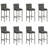 Cyress Rectangular 9 - Piece 8 - Person 60.5Cm L Outdoor Standing Height Table Set-1675574015-1675574014