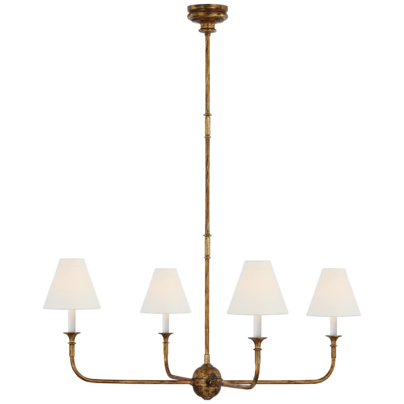 Thomas O'Brien Piaf Large Chandelier, Antique Gild