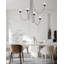 5-Light Black Arc Swaying Gravity Chandelier