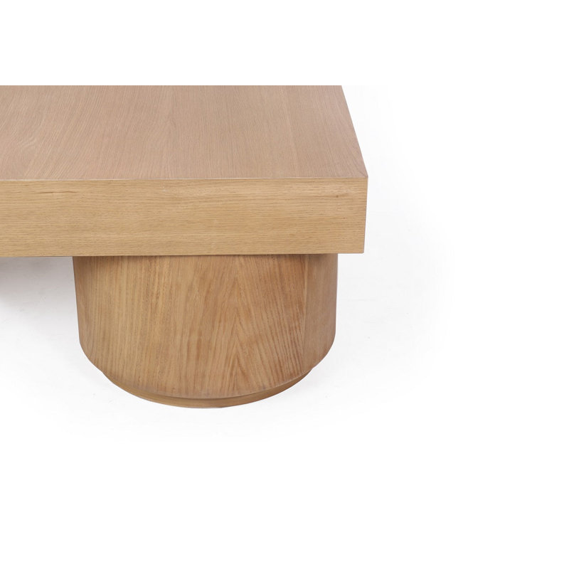 Solid Wood Cocktail Table, 17" H x 60" L x 48" W