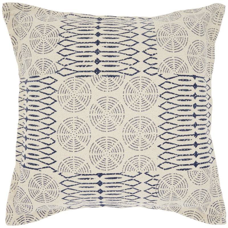 Geometric Cotton Throw Pillow