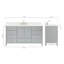 Meuble-lavabo simple 67 po avec dessus Cambridge-132366093-90865025