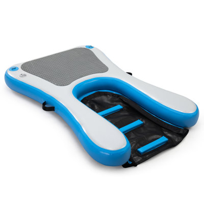 Inflatable Dog Water Ramp For Pets - & Cotton, 3 , Easy Inflate/Deflate, Blue White, 59.8" Long X 40.2" Wide 6.5" High, 330 Lbs Capacity Convenient Inflation/Deflation, 3,