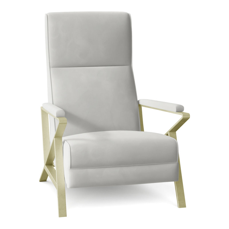 Infinity 28.25" Wide Manual Standard Recliner, Brushed Brass, 3162 Straw