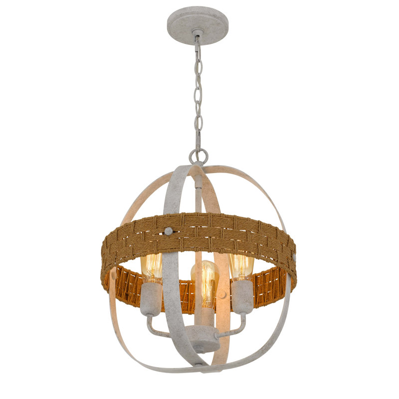 Albach Dimmable Sphere Chandelier, 17.87"H x 14.75"W x 14.75"D