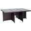 Ingmar Outdoor Rattan Dining Set Garden Table Chair Wicker Seat Cushion-28646720