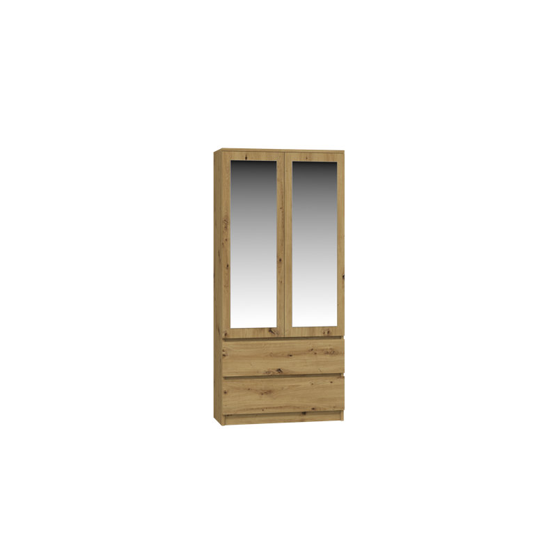 Sherian 2 Door Manufactured Wood Wardrobe, Artisan 