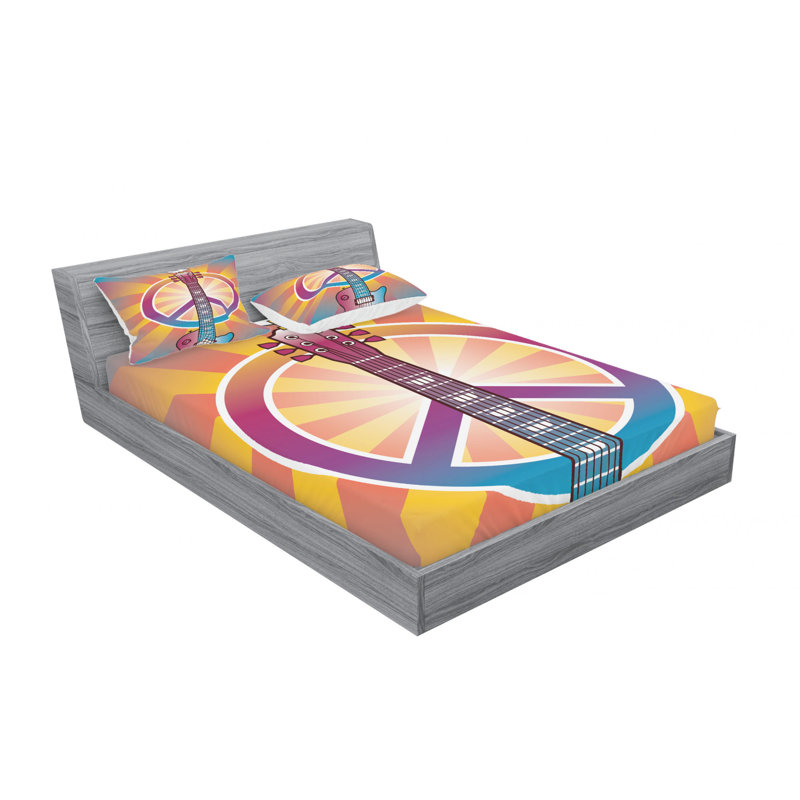 Microfiber Sheet Set, Queen Sheet Set with Fitted Sheet
