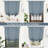 Makale Faux Linen  Textured Solid Color Blackout Tie Up Curtain for Kitchen Decorative Adjustable Balloon Rod Pocket Window Linen Curtain 1 Panel-758247470-761773026