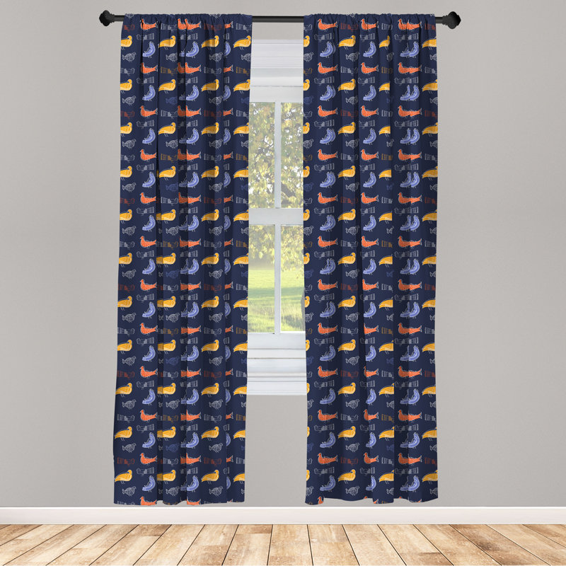Rideaux 4 panneaux East Urban Home, L 56 po x L 84 po