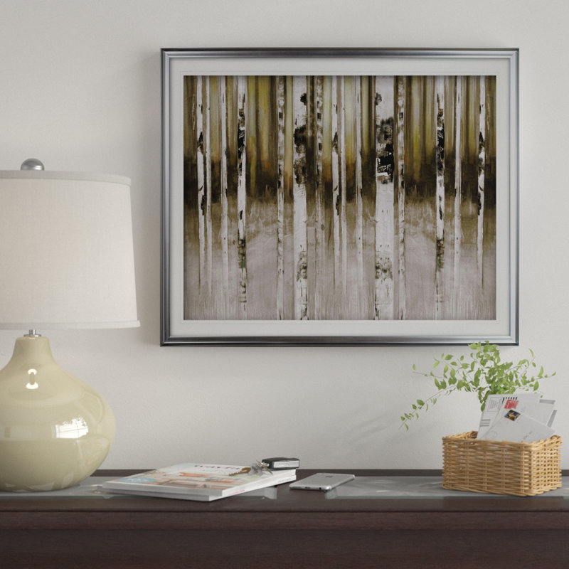 « palm creek », impression, Argent, H 31 po x l 43 po x P 1,5 po