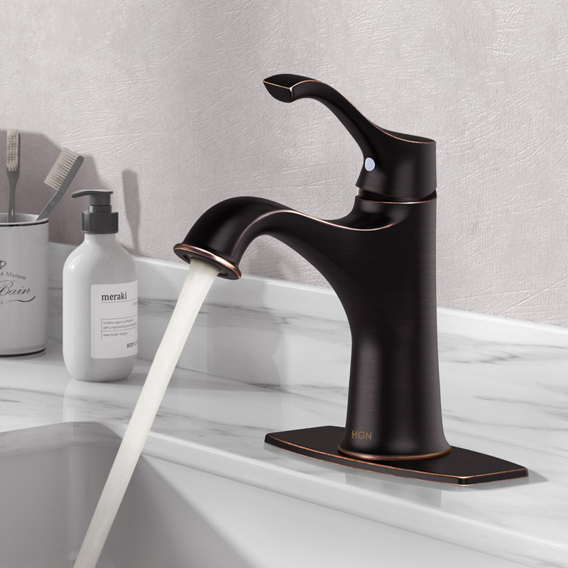 Single-Hole Single-handle Bathroom Faucet, Oil Rubbed Bronze