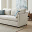 Ensemble de salon, canapé, causeuse et repose-pieds 4 pièces Roundhill Furniture Wilson, brouillard beige-131438723