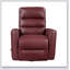 Fauteuil oscillant inclinable avec mouvement pivotant, similicuir respirant rouge, mobilier de salon de luxe pour regarder des films-1186532934