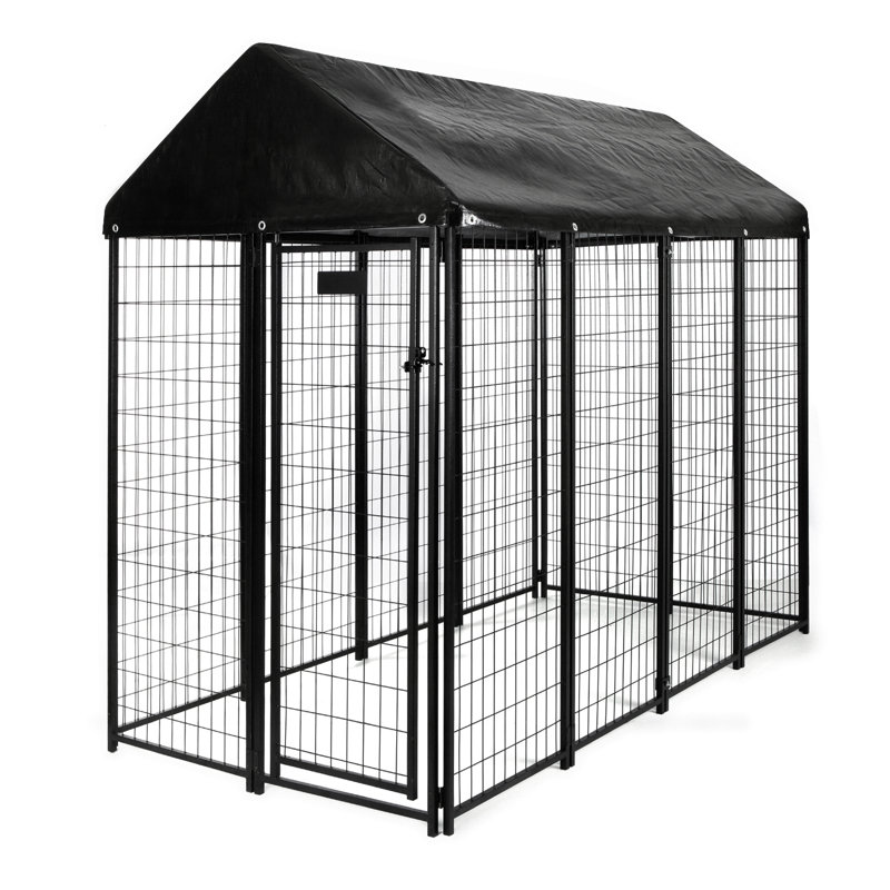 12 Panels Folding Hinges Dog Kennel