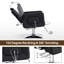 Fauteuil de coiffeur hydraulique pivotant en similicuir de 25 po Nave-1923664602