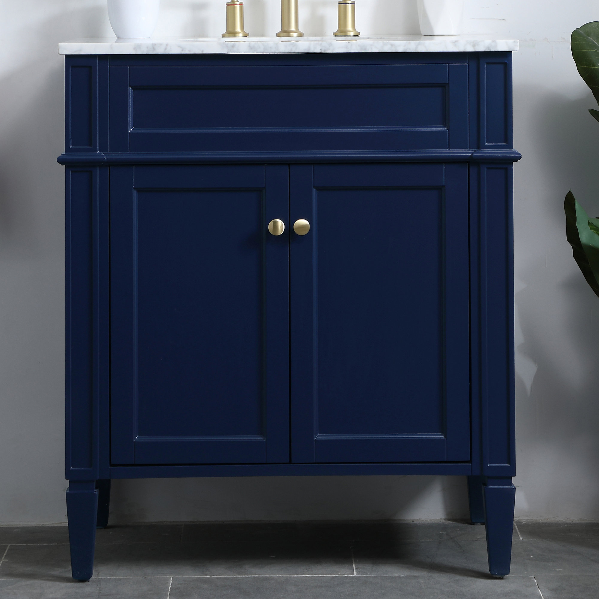 Rivers 30'' Single Bathroom Vanity, Blue