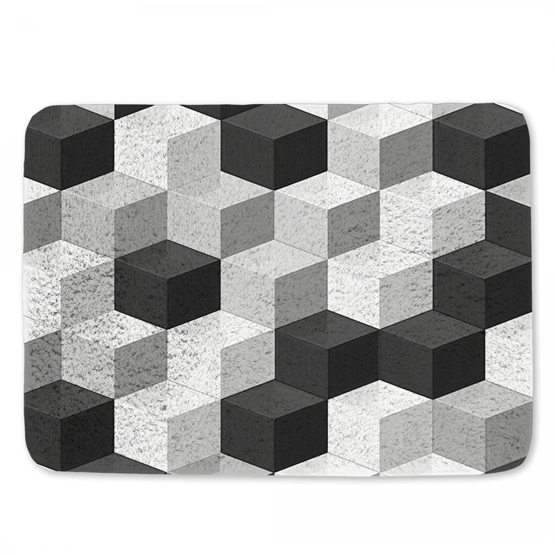 Tapis de bain Cube, L 34 po x l 21 po