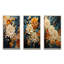 Tourbillon orange et bleu sarcelle tourbillon IV - ensemble de 3 botaniques abstraites-1675862894-1675862881-1629453484