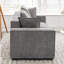 Causeuse moderne en tissu d'ameublement carré-208565416