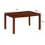 Table de salle à manger rectangulaire pour salle à manger, mobilier de salon, assemblage sans effort, noyer foncé de conception moderne 55 pouces Ntc Flow-180125559-178775043