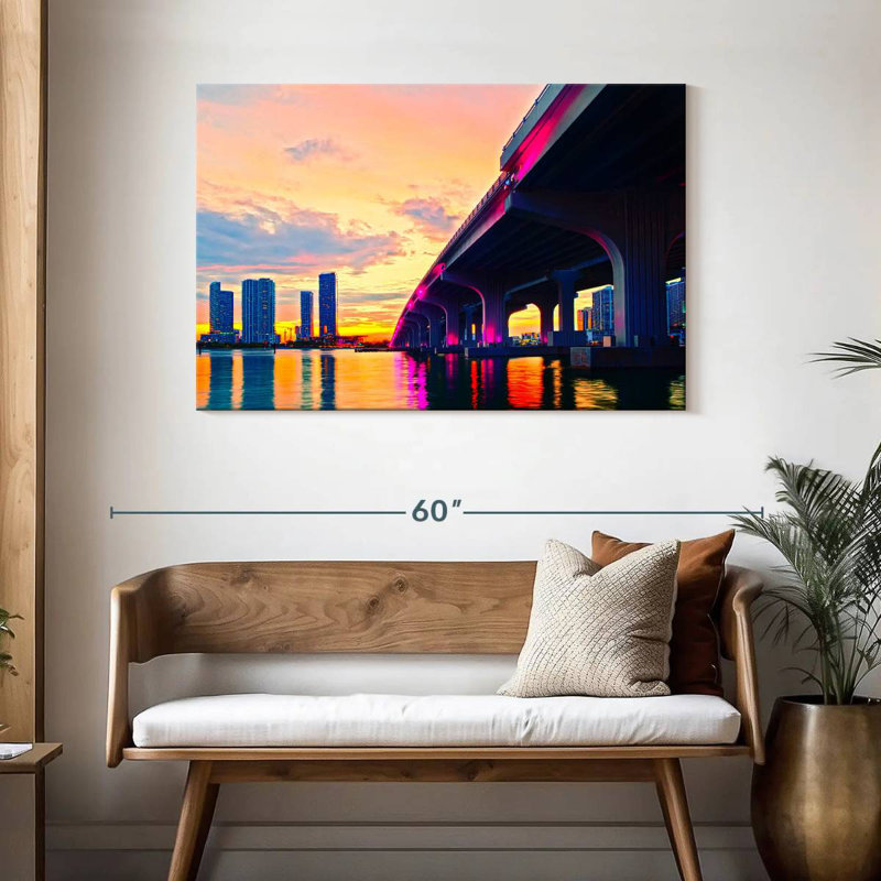 Lilie Miami Bridge, H 30 po x l 45 po