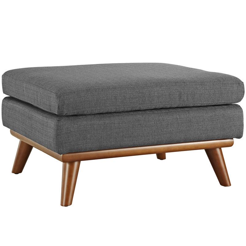 Modway Engage Upholstered Fabric Ottoman, Gray