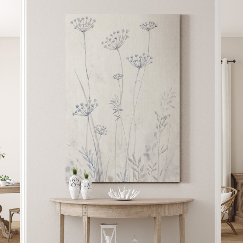 « Neutre Queen Anne Lace II », reproduction d’art sur toile tendue, H 36 po x l 24 po x P 1 po