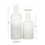 Ensemble de 2 vases de table en métal blanc Altynbek
