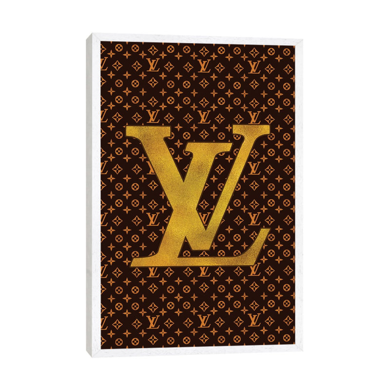LV Fashion III by Pomaikai Barron - Print on Canvas, 101.6 cm H x 66.04 cm W, White Framed