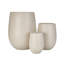 Ensemble de pots à fleurs en oxyde de magnésium durable, style moderne pour patio et intérieur