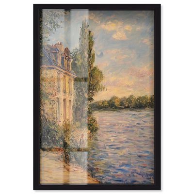 Décoration murale Nostalgic Peace Shadowbox par Art Remedy, cadre noir, 37 x 55