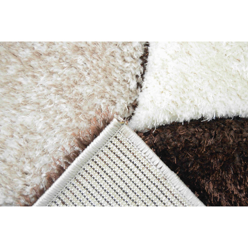 Tapis brun / beige Cromley, Tapis de couloir 2 pi 6 po x 7 pi 9 po