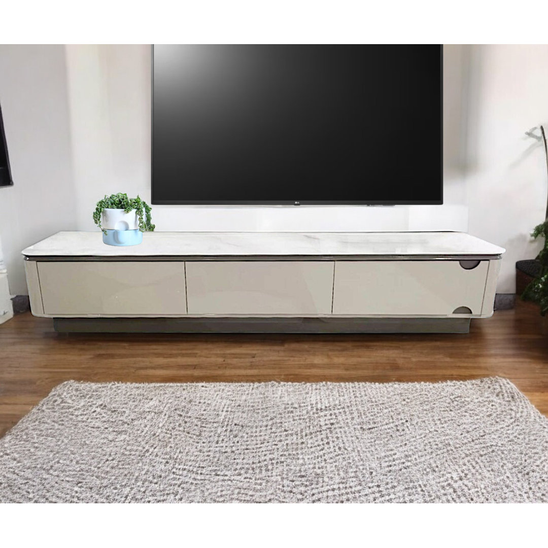 Modern Luxury TV stand  with Drawer High Gloss MDF Material