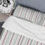 Ensemble de housse de couette en microfibre vert / blanc 3 pièces