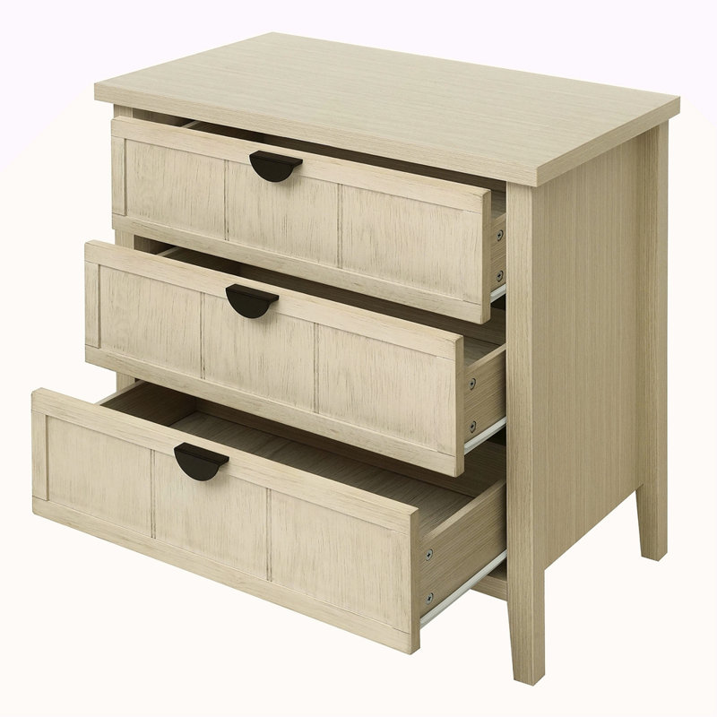 Armoire 3 tiroirs, mobilier américain, convenant à la chambre à coucher, au salon et au bureau