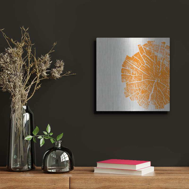 «Orange Slice» par Linda Woods, H 12 po x l 12 po
