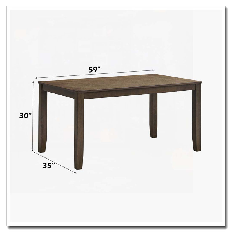 Wooden Dining Kitchen Rectangular Dining Table