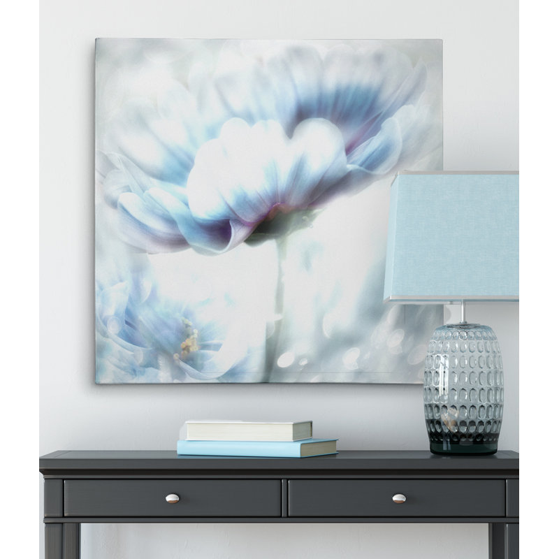 « sensation of blue ii », reproduction d’impression sur toile tendue, H 16 po x l 16 po x P 1,5 po, Toile tendue
