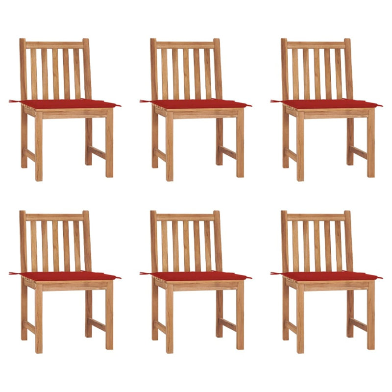 Chaise de patio avec coussin, Rouge