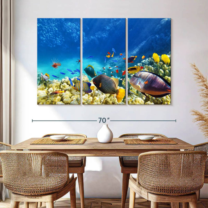 Marine Life, 42" H x 65" W