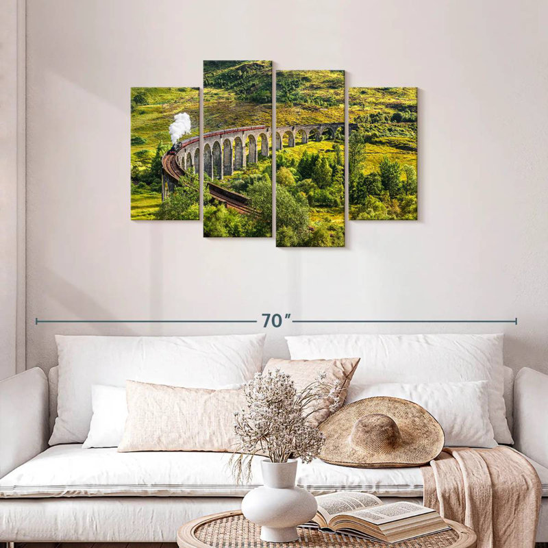 Lilie Glenfinnan, chemin de fer du viaduc, H 27 po x l 43 po
