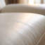 61'' White Full-Grain Leather Loveseat | Modern 2-Seat Upholstered Sofa