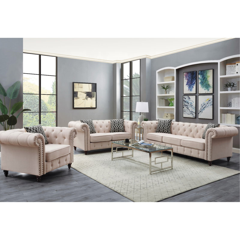 Chaise d'appoint Norton Elegant Beige