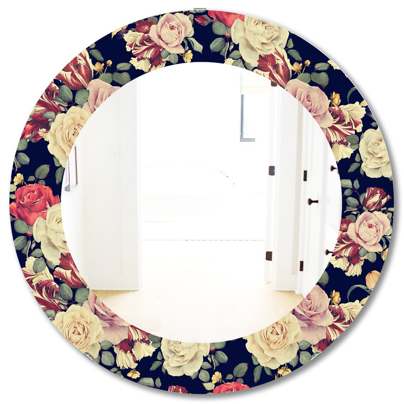 Miroir mural Obsidian Bloom 4 Farmhouse, H 31,5 po x l po