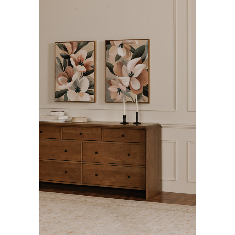 Riley 7 Drawer Dresser Oak